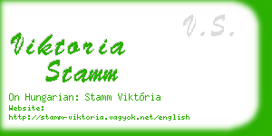 viktoria stamm business card